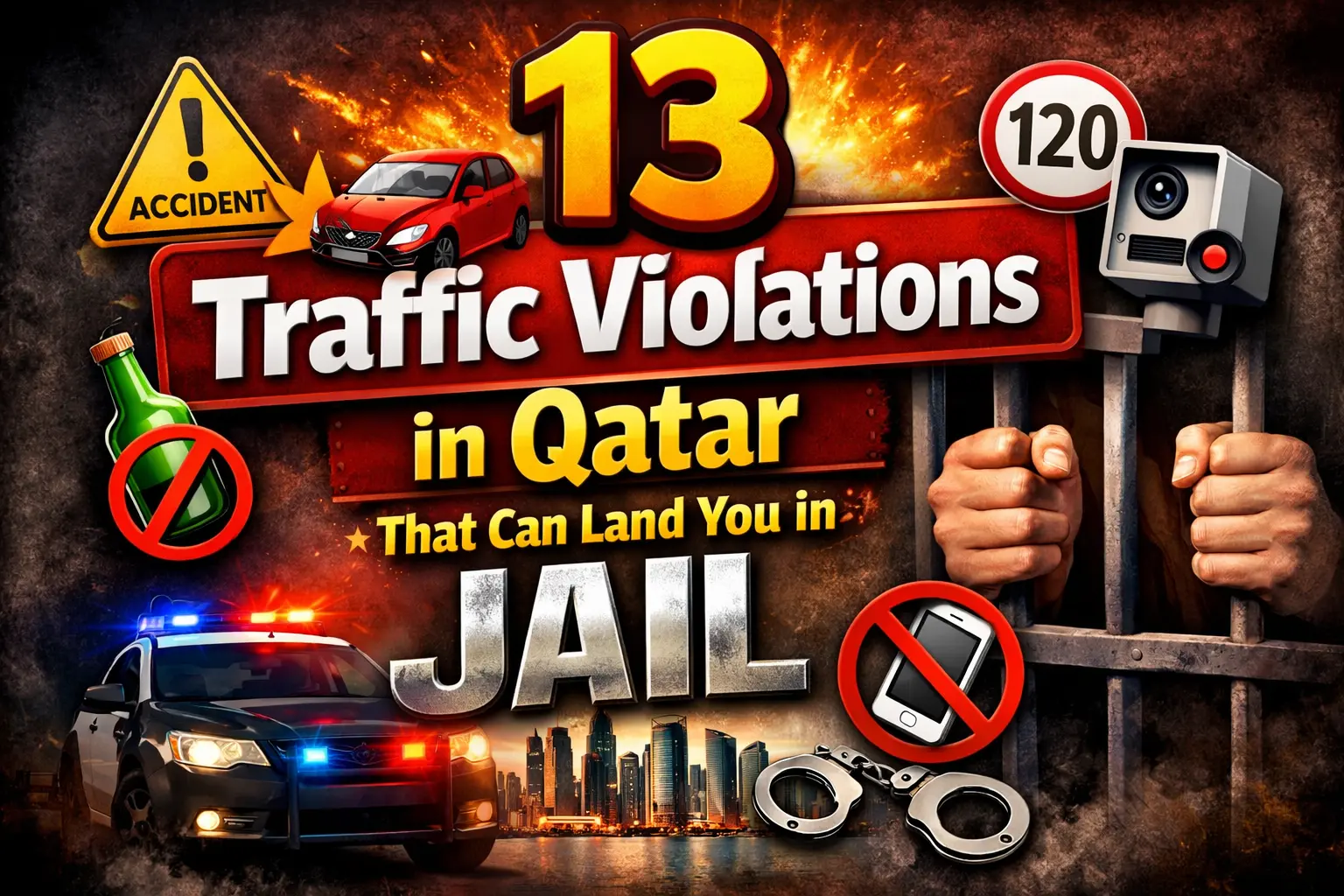 13 Traffic Violations in Qatar That Can Land You in Jail