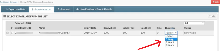 QID Renew duration