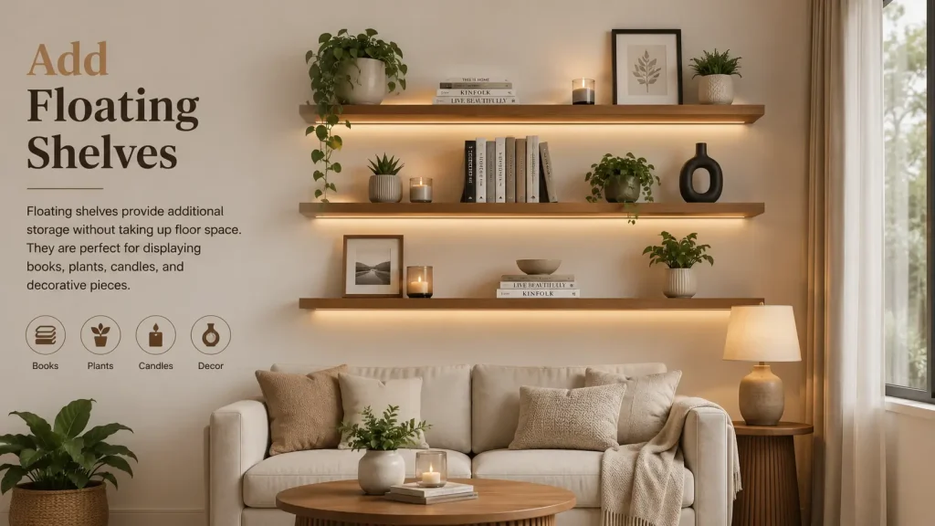 Add Floating Shelves