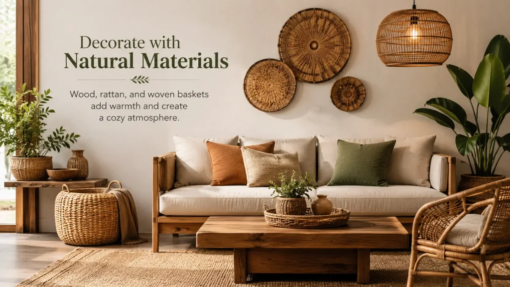 Decorate with Natural Materials