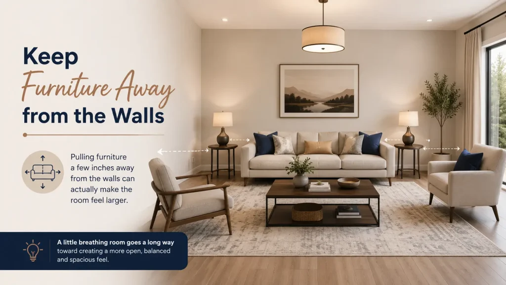 Keep Furniture Away from the Walls