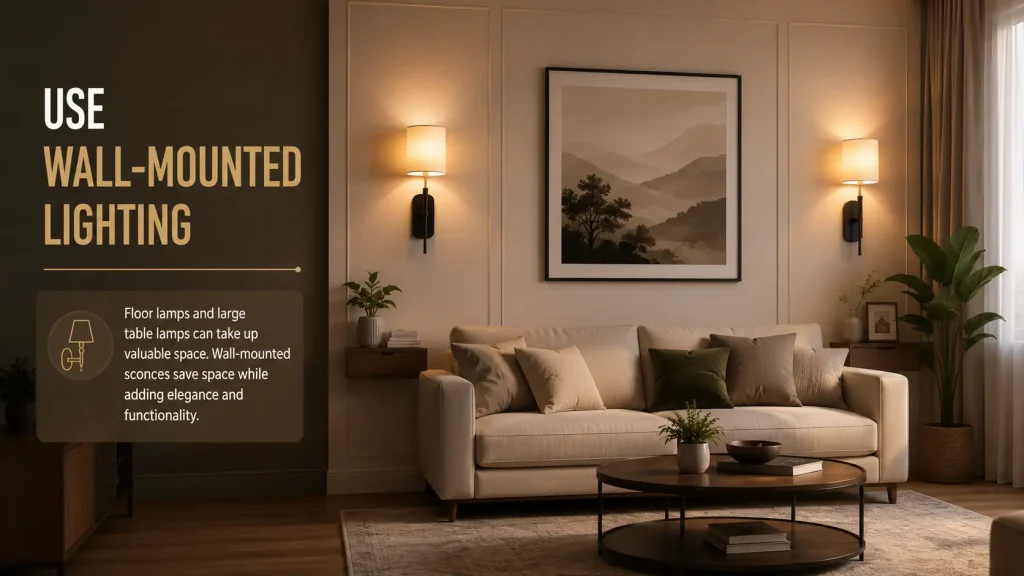 Use Wall-Mounted Lighting